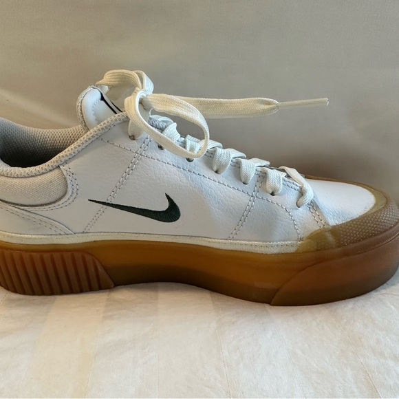 Nike White and Gum Sole Sneakers - Picture 5 of 6